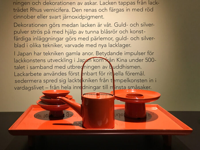 Rohska-6 Vacker och stilren japansk lackkonst på Röhsska museet.